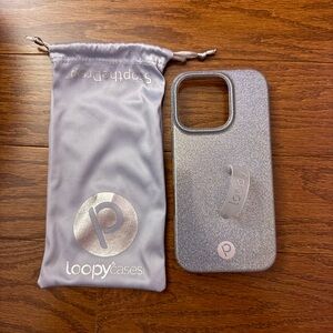 Silver Sparkle Loopy Case